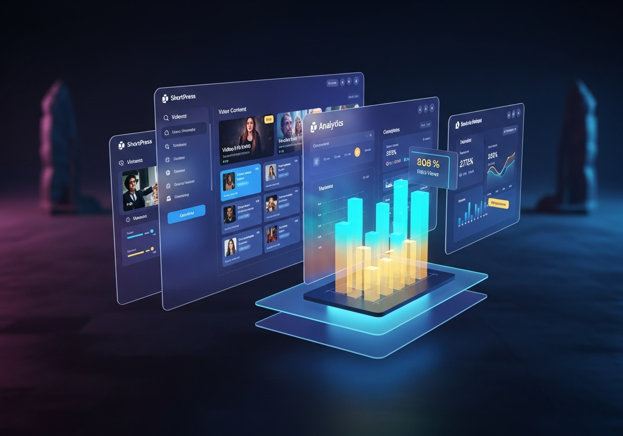 The ShortPress dashboard user interface.